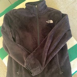 Fuzzy Black North Face Jacket